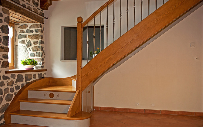 Escalier bicolore