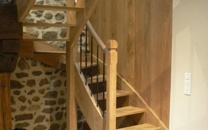 escalier sans contremarches