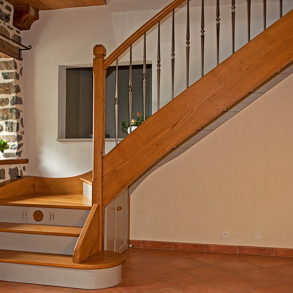 Escalier bicolore