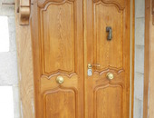 porte entrée 2 vantaux en chêne portes moulurées