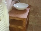 meuble de salle de bain en chêne