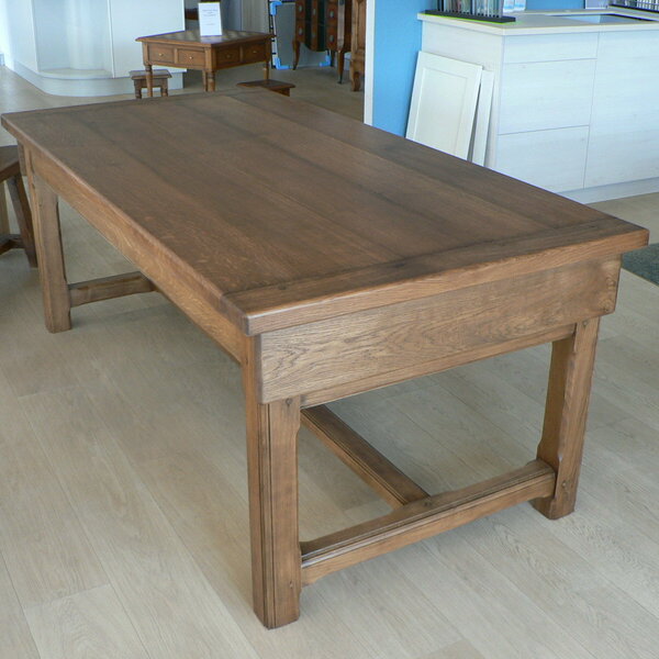 table de ferme traditionnelle en chêne massif