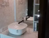 meuble salle de bain en hêtre - finition laquée gris versailles